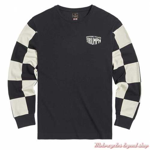 Tee-shirt Harker noir/blanc homme Triumph