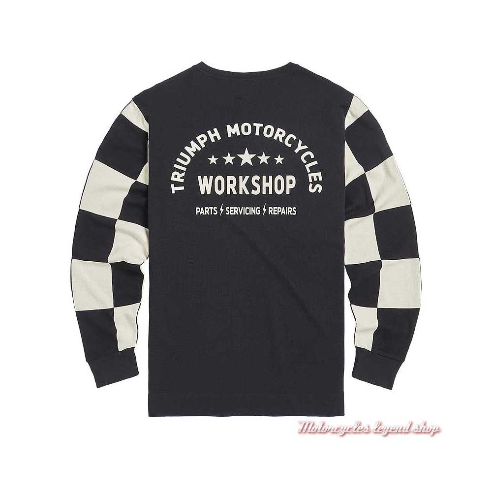 T shirt on sale manche longue damier