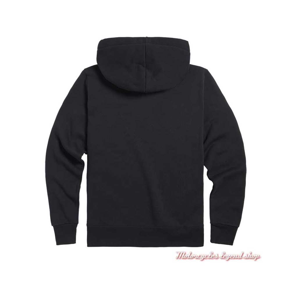Sweatshirt Carrick noir homme Triumph, à capuche, noir, coton, dos, MSWS2340