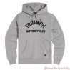 Sweatshirt Carrick gris homme Triumph, à capuche, coton, MSWS2341