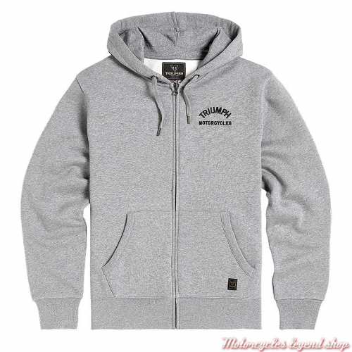 Sweatshirt zippé Dolan gris homme Triumph