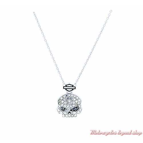 Collier Skull Bling Harley-Davidson femme