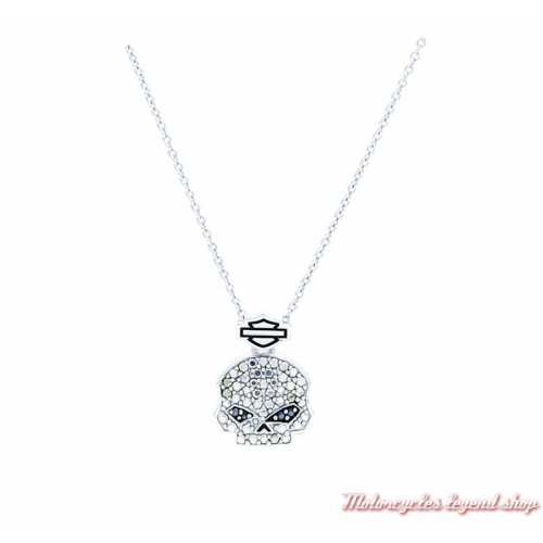 Collier Skull Bling Harley-Davidson femme