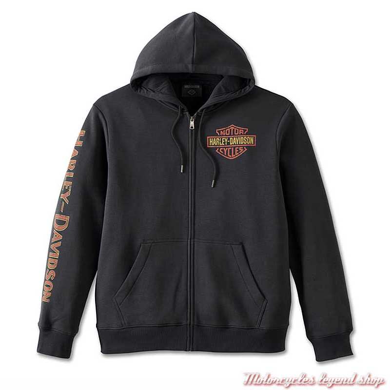 Sweatshirt Classic Eagle zippé Harley-Davidson homme - Motorcycles Legend  shop