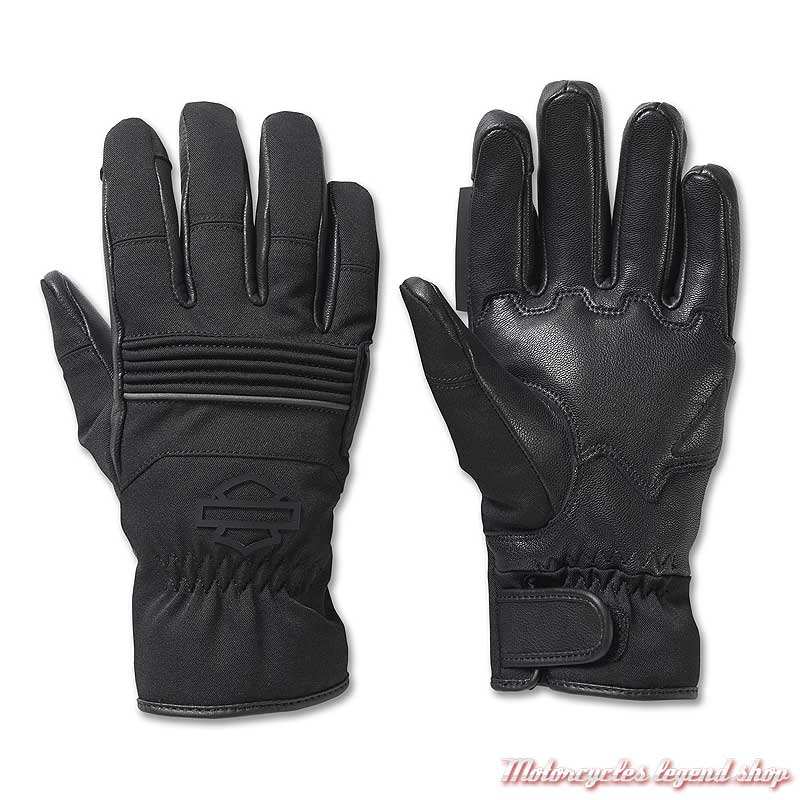 Gants Apex Mixed Media Harley-Davidson femme, noir, textile et cuir, 98151-23VW