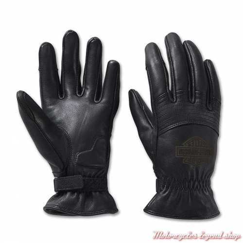 Gants cuir Helm Work noir Harley-Davidson femme