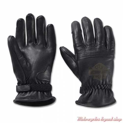 Gants cuir Helm Work noir Harley-Davidson homme