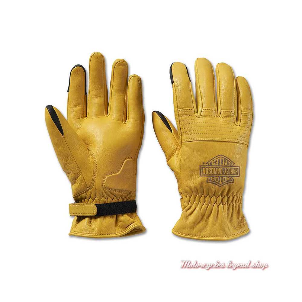 Gants cuir Helm Work Tan Harley-Davidson homme - Motorcycles