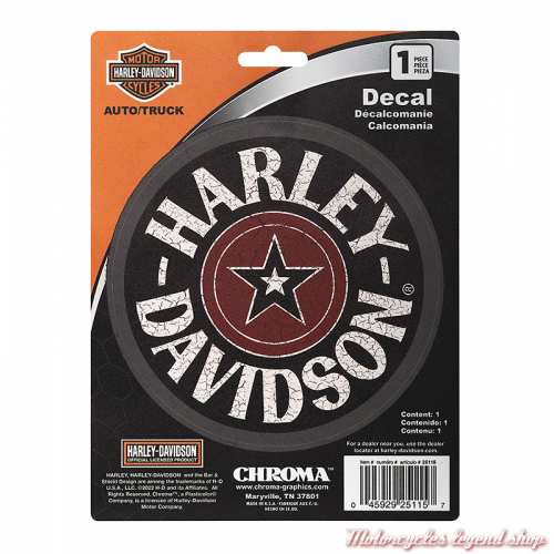 Sticker Star Badge Harley-Davidson