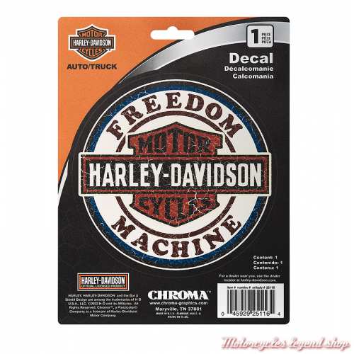 Sticker Freedom Machine Harley-Davidson