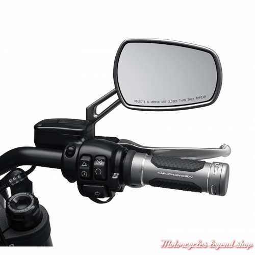 Poignées Adversary alu Graphite pour modèles Dyna, Softail, Touring Harley-Davidson, visuel, 56100545