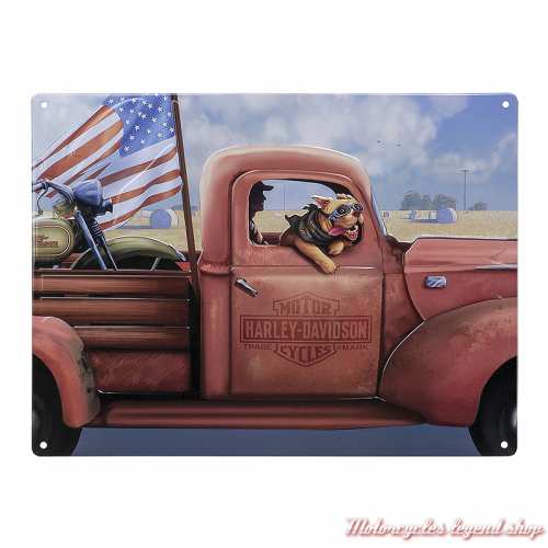 Plaque métal Joyride Dog Harley-Davidson, 30 x 40 cm, HDL-15554