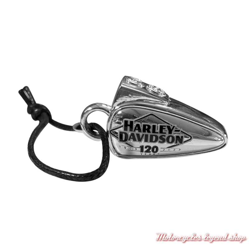 Clochette 120th Anniversary Tank Harley-Davidson homme, argenté, HRB123