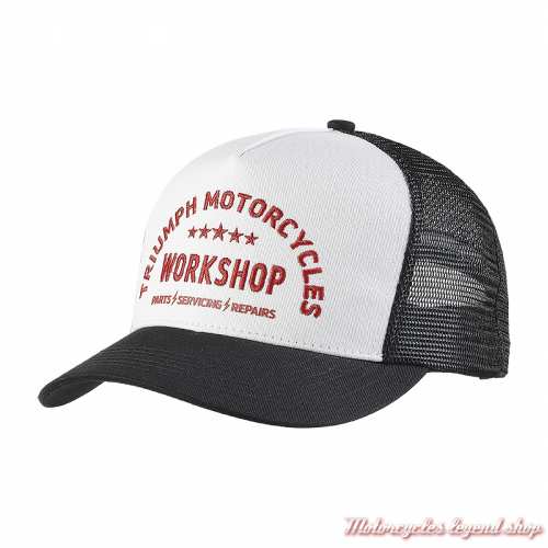 Casquette Workshop blanc/noir Triumph