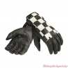 Gants cuir Checkerboard Triumph, damier noir et blanc, MGVS2348