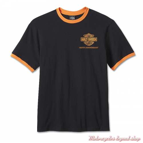 Tee-shirt Ringer 120th Anniversary Harley-Davidson homme