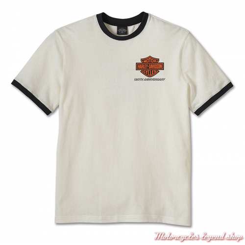 Tee-shirt Ringer 120th Anniversary Harley-Davidson homme