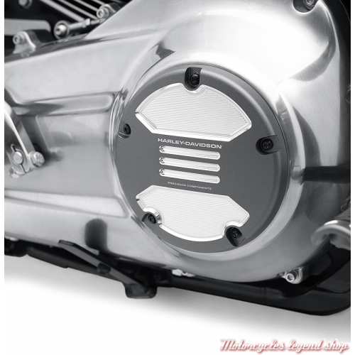  Trappe d&#039;embrayage Adversary Harley-Davidson, aluminium graphite, Softail, FLSB, visuel, 25701533