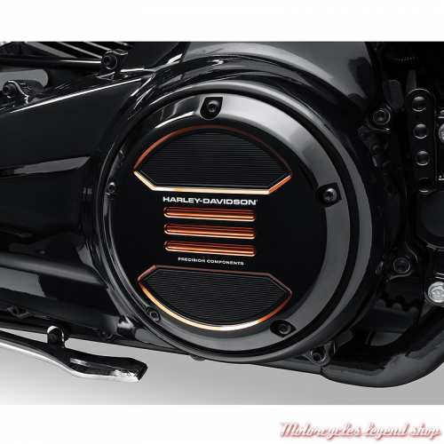 Trappe d&#039;embrayage Adversary aluminium noir-orange Harley-Davidson, Touring,Trike, visuel, 25701536 