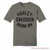 Tee-shirt Racing Div. Harley-Davidson homme, gris chiné, manches courtes, coton, polyester, 96590-23VM