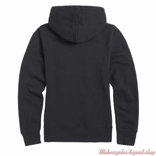 Sweatshirt Orla noir femme Triumph, à capuche, noir, coton, dos, MSWS2344