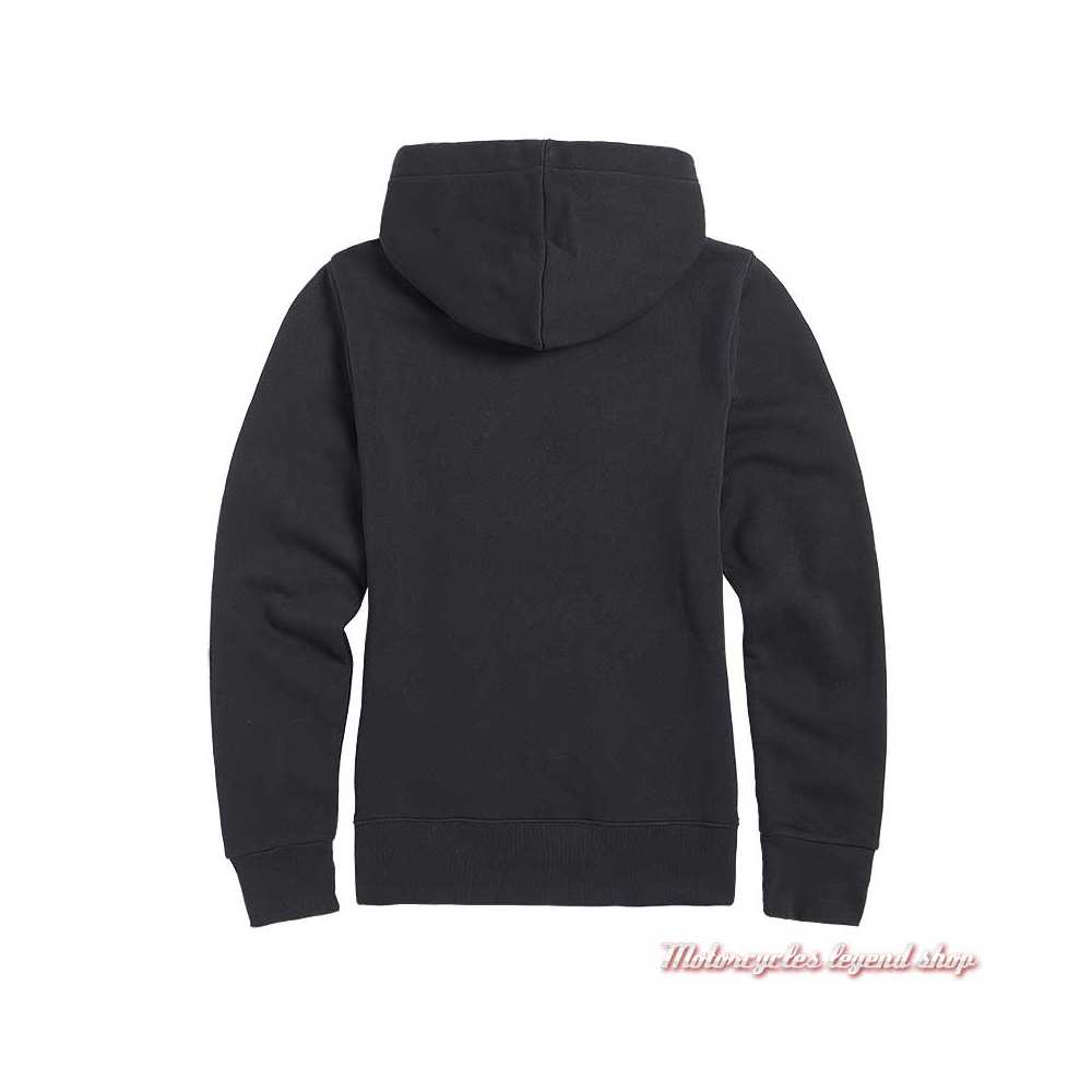 Sweatshirt Orla noir femme Triumph, à capuche, noir, coton, dos, MSWS2344