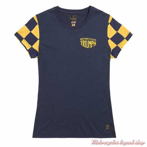 Tee-shirt Marie navy/jaune femme Triumph