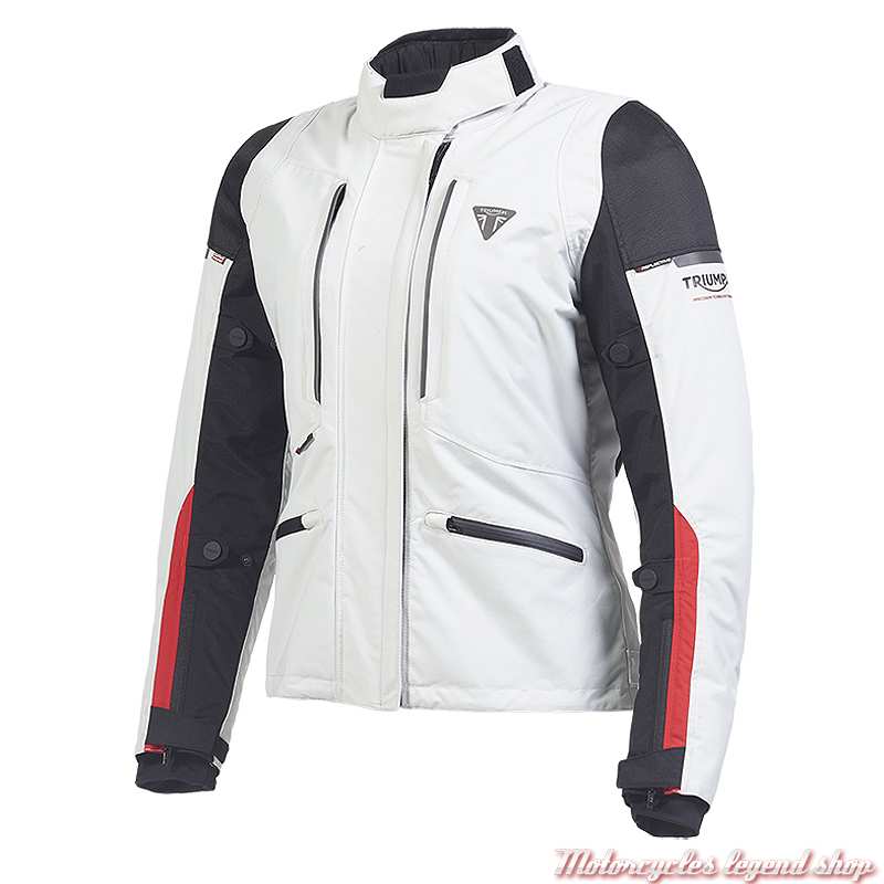 Blouson textile Adventure Hythe Lite Triumph femme, gris clair, MTPS2346