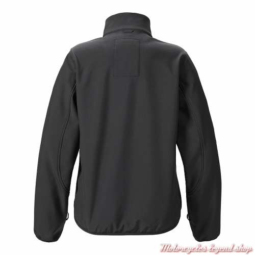 Blouson Soft shell Triumph femme, chaude et légère, noir, dos, MFNS21412