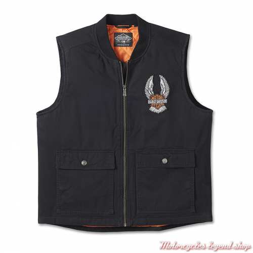 Veste sans manche Canvas 120th Anniversary Harley-Davidson homme