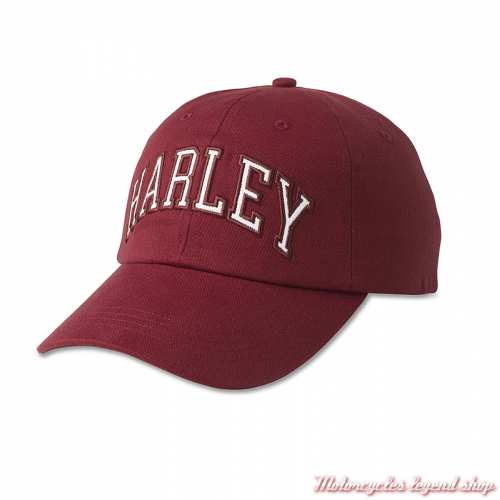 Casquette rouge Harley-Davidson femme