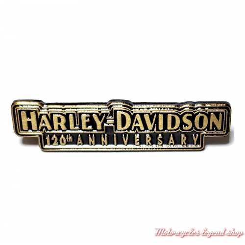 Pin's 120th Anniversary Harley-Davidson, doré, 8015428