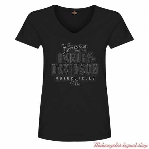 Tee-shirt Black Denim Harley-Davidson femme