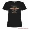 Tee-shirt American Legend 120ème anniversaire Harley-Davidson femme, noir, manches courtes, Cornouaille Moto Quimper, 3001677