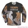 Maillot Camo homme Triumph, polyester, manches longues, noir, camel, MTLS2339