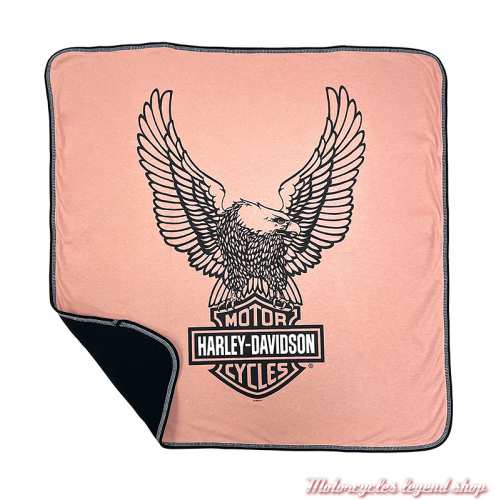 Couverture lange bébé fille Harley-Davidson, coton, doux, 70 x 70 cm, rose pale, noir, 7009313