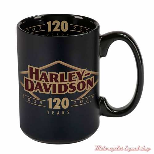 Mug 120th Anniversary Harley-Davidson , 45 cl, noir, HDX-98651