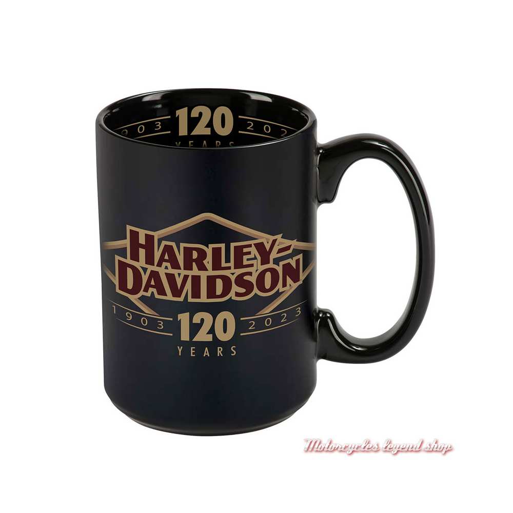 Mug 120th Anniversary Harley-Davidson , 45 cl, noir, HDX-98651