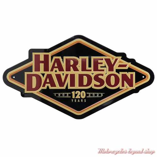 Plaque metal 120th Anniversary Harley-Davidson, 55 x 30 cm, HDX-99255
