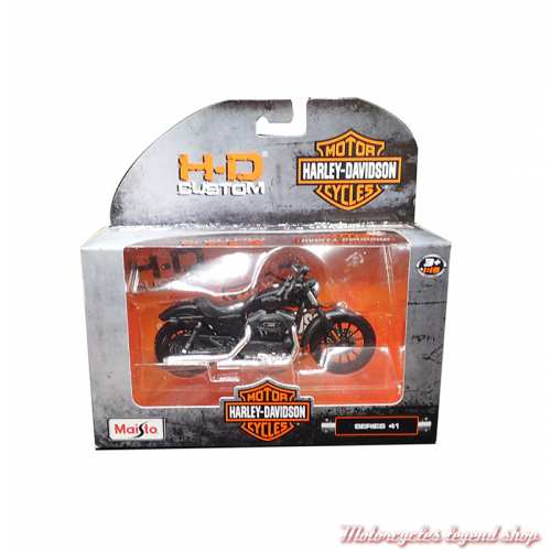 Miniature Sportster Iron 883 noir 2014 Harley-Davidson, Maisto, echelle 1/18, boite