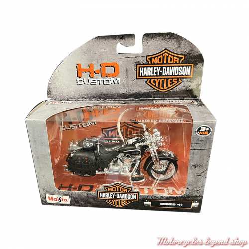 Miniature FLSTS Heritage Softail Springer 1999 Harley-Davidson, noir, échelle 1/18, 31360 serie 41, boite