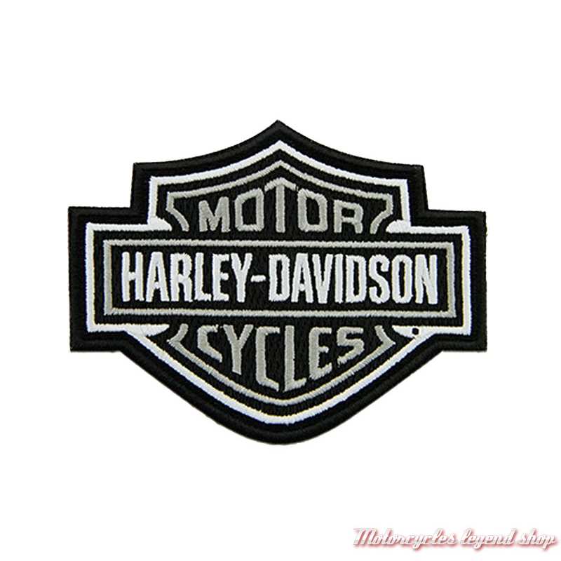 Patch Bar & Shield gris, brodé, taille medium, Harley-Davidson 8011444 EMB302542