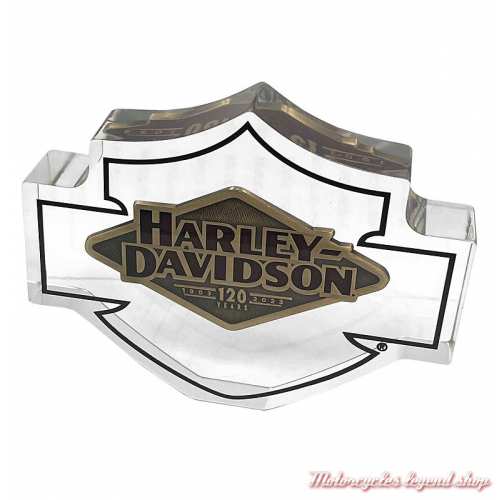 Coin 120th Anniversary sous vitrine Bar & Shield transparente Harley-Davidson 10.5 x 8 cm, 8015367