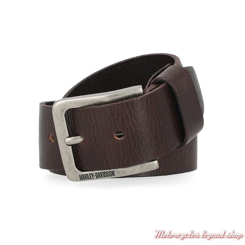 Ceinture cuir marron Harley-Davidson unisexe BMM007/55