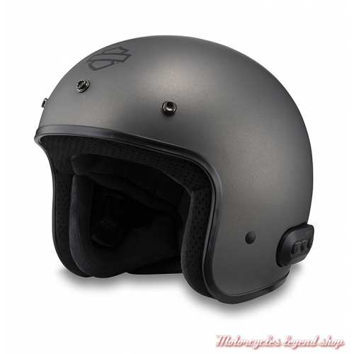 Casque Moto Demi Casque Harley Casque vintage Casque cuir automne et hiver  Casque électrique La sécurité La mode Tendance Casque de