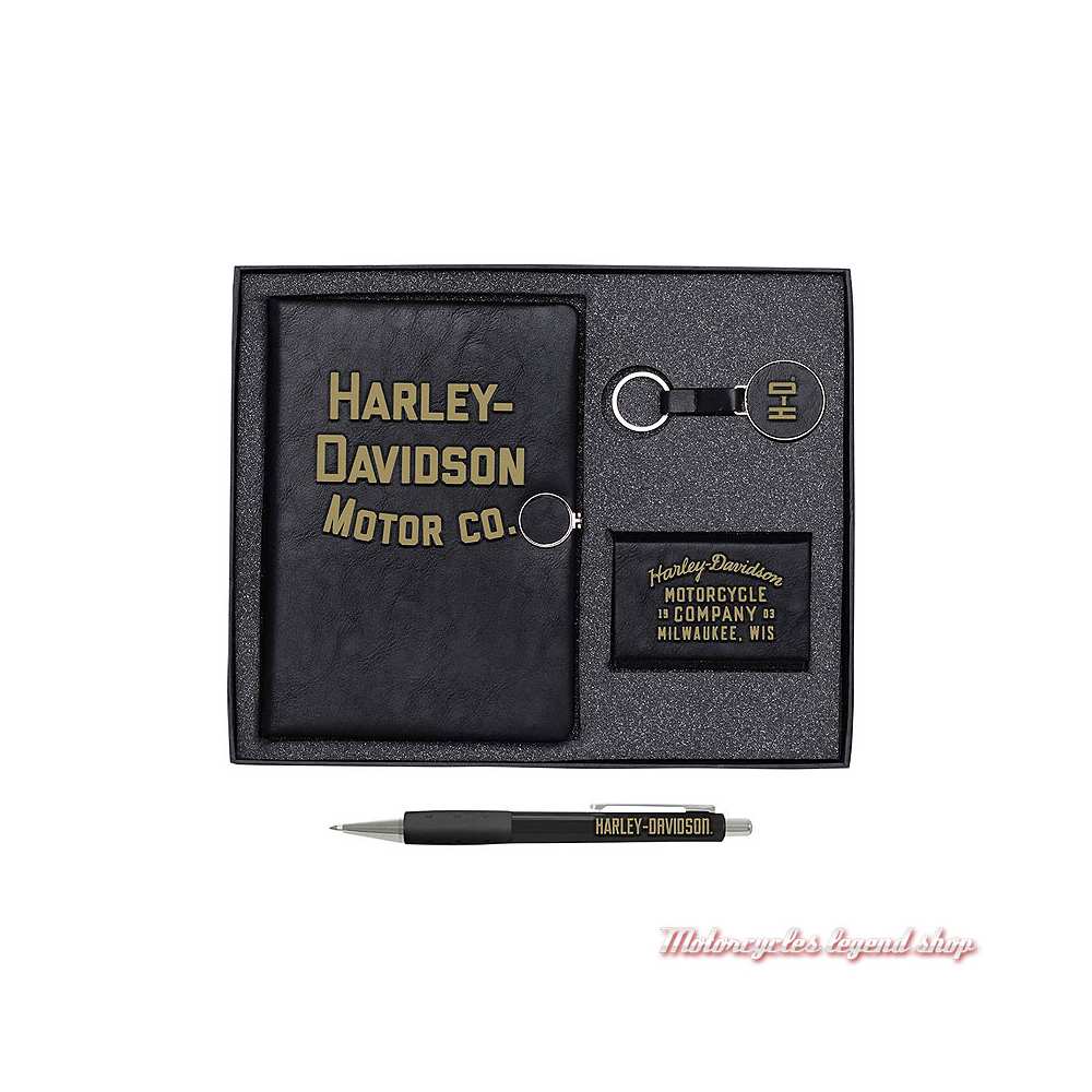 Ensemble cadeau Notebook Harley-Davidson