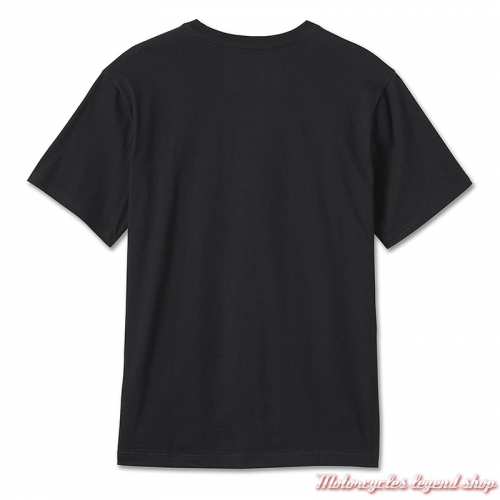 Tee- shirt Bar &amp; Shield black Harley-Davidson homme, manches courtes, noir, coton, dos, 99078-24VM