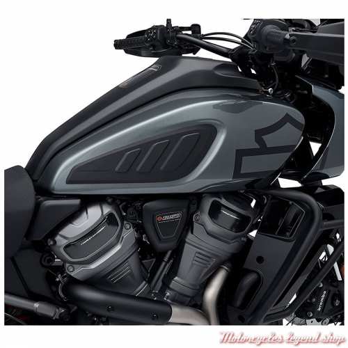 paire de protège genoux Harley-Davidson Pan America, caoutchouc noir, visuel, 57300291