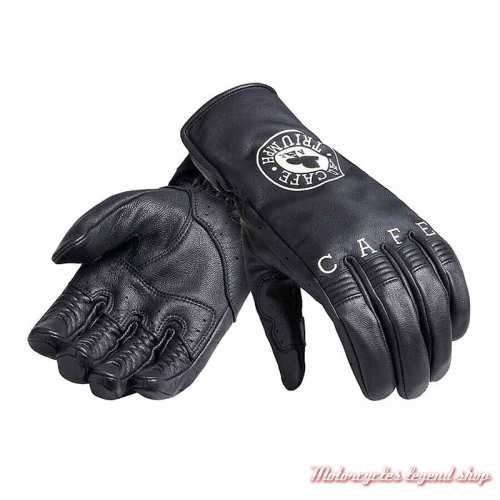 Gants cuir Ace Café Triumph, noir, MGVS23808