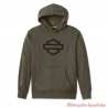 Sweatshirt Kaki Harley-Davidson femme, à capuche, oversize, coton, 96238-24VW